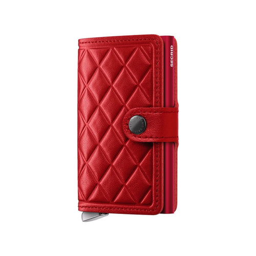 front of red Secrid Premium Miniwallet Emboss Diamond
