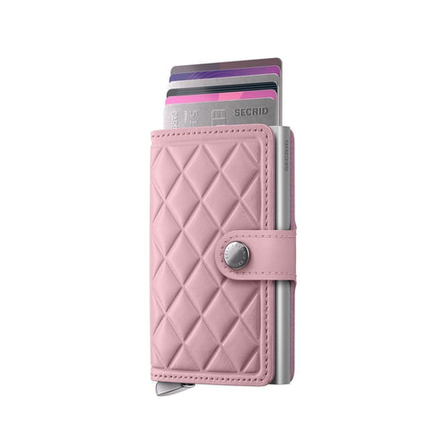 cards up in rose Secrid Premium Miniwallet Emboss Diamond