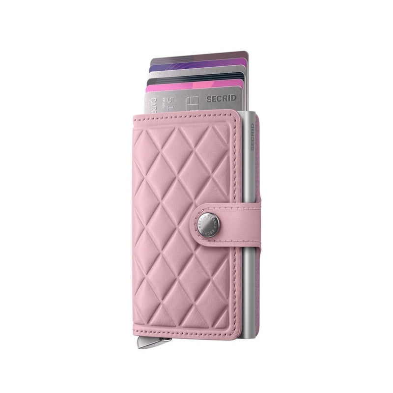 cards up in rose Secrid Premium Miniwallet Emboss Diamond