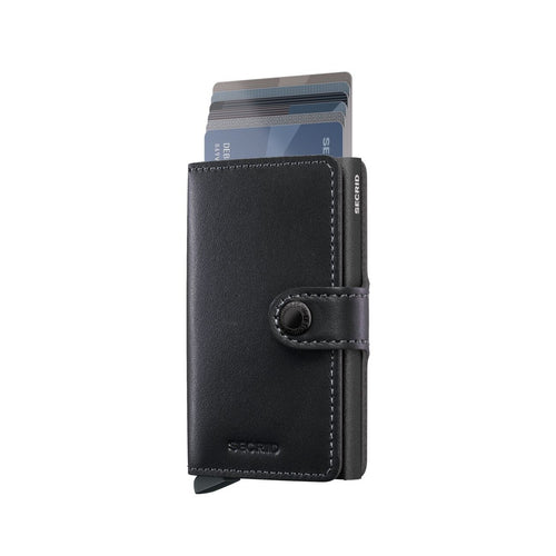 cards up in black Secrid Miniwallet Original Powder