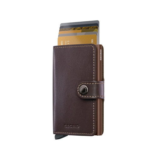 cards up in chocolate Secrid Miniwallet Original