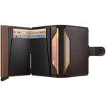 inside of chocolate Secrid Miniwallet Original