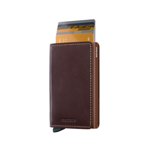 cards up in chocolate Secrid Slimwallet Original