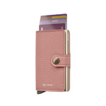 cards up in rose Secrid Miniwallet Pebble