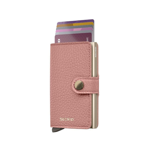 cards up in rose Secrid Miniwallet Pebble
