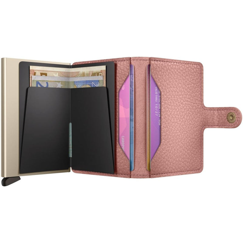 inside of rose Secrid Miniwallet Pebble