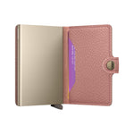 inside of rose Secrid Miniwallet Pebble