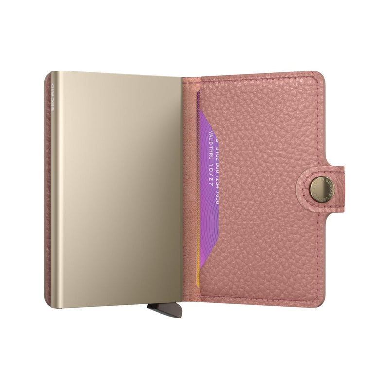 inside of rose Secrid Miniwallet Pebble