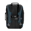 Black and blue Briggs & Riley backpack on a white background