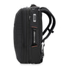 Black Briggs & Riley backpack with multiple compartments on a white background