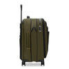 Green Briggs & Riley suitcase with black accents on a white background