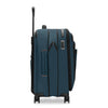 Blue Briggs & Riley suitcase with black accents on a white background