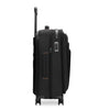 Black Briggs & Riley suitcase with wheels and handle on a white background