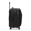Black Briggs & Riley suitcase with wheels and handle on a white background