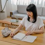 on table stone KonMari | Orbitkey Desk Pouch