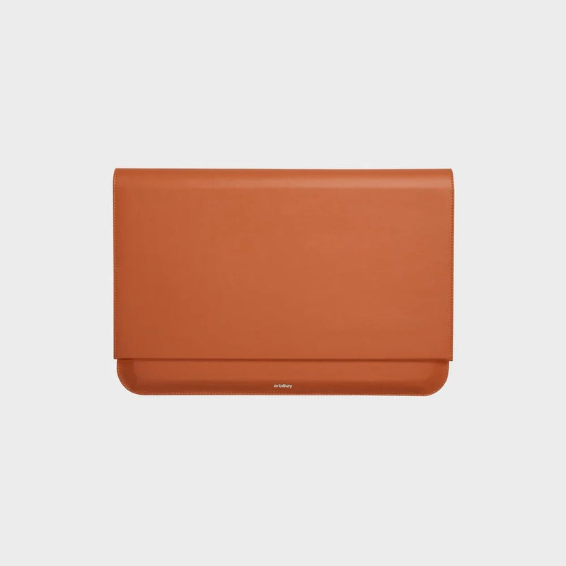 front of terracotta Orbitkey Hybrid Laptop Sleeve 14"