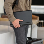 model of black Orbitkey Hybrid Laptop Sleeve 14"