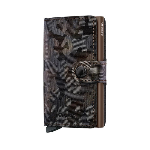 front of brown Secrid Miniwallet Jungle