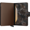 inside of brown Secrid Miniwallet Jungle