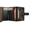 inside of brown Secrid Miniwallet Jungle