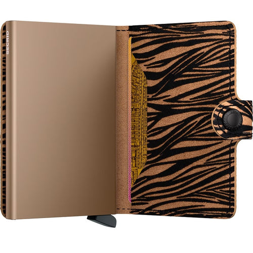 inside of beige Secrid Miniwallet Zebra