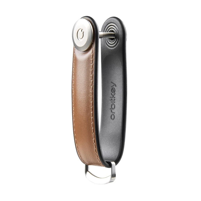 side of acorn Orbitkey Hybrid Leather Key Organizer