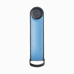 front of lake blue Orbitkey Hybrid Leather Key Organizer