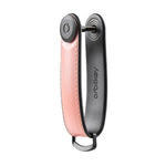 side of pastel pink Orbitkey Hybrid Leather Key Organizer