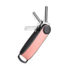 keys out pastel pink Orbitkey Hybrid Leather Key Organizer