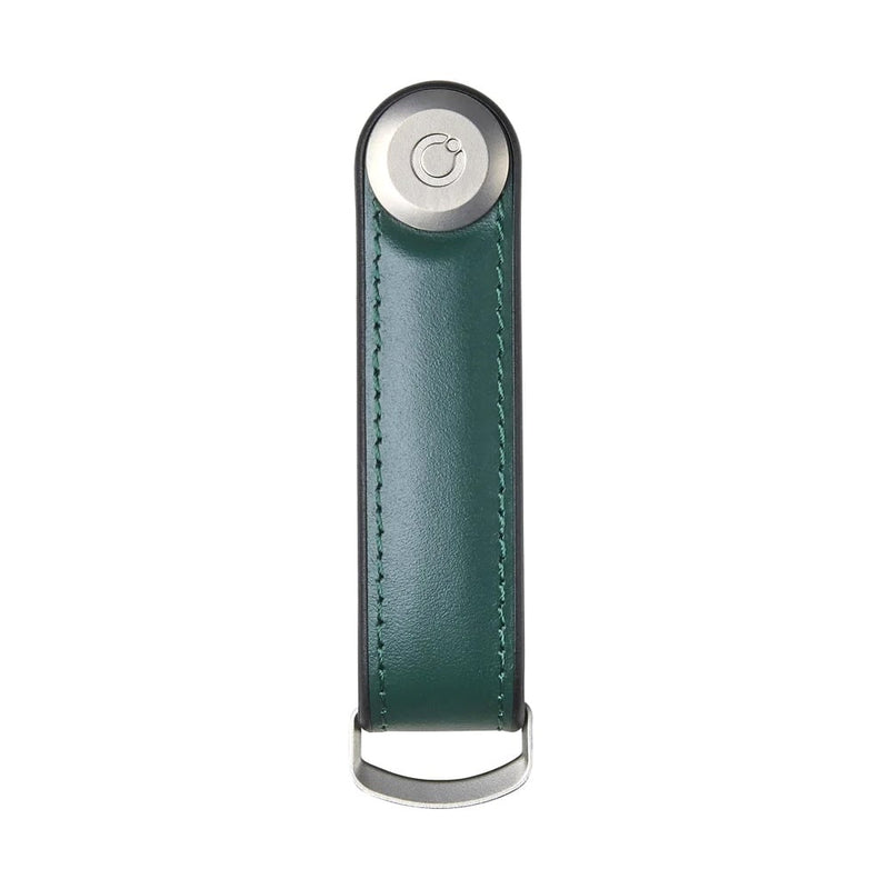 front of pine green Orbitkey Hybrid Leather Key Organizer