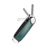 keys out pine green Orbitkey Hybrid Leather Key Organizer