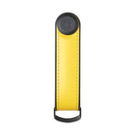 front of solar yellow Orbitkey Hybrid Leather Key Organizer