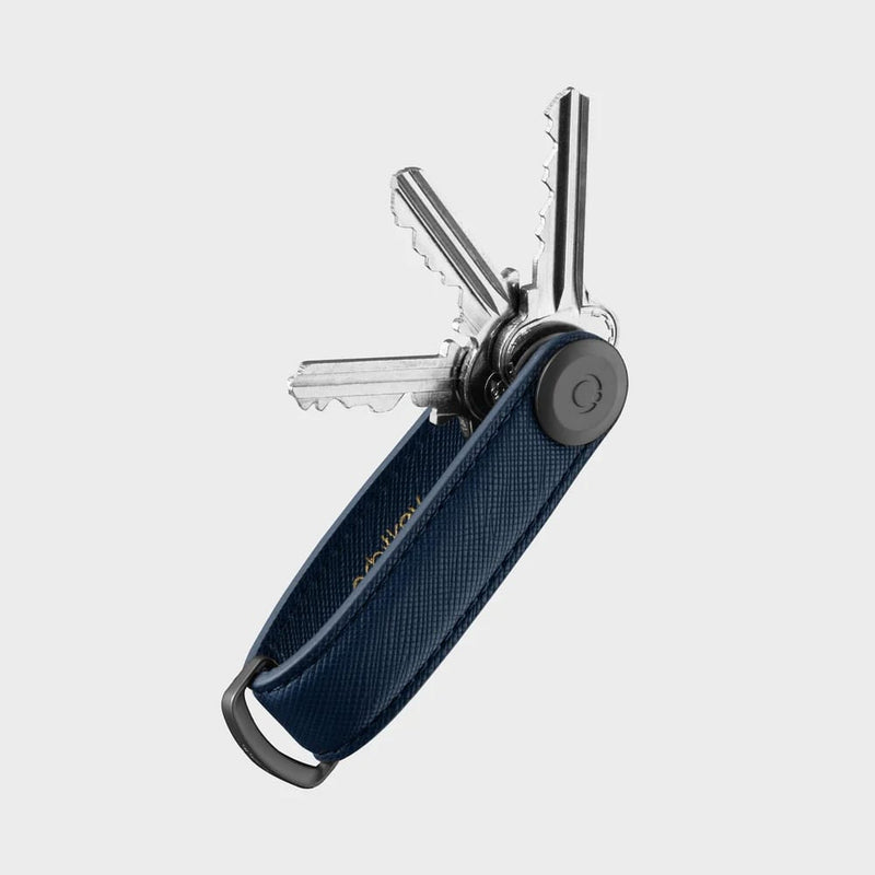 keys out oxford navy Orbitkey Saffiano Key Organizer