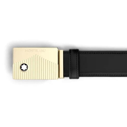 buckle of black Montblanc Meisterstuck 35mm Belt