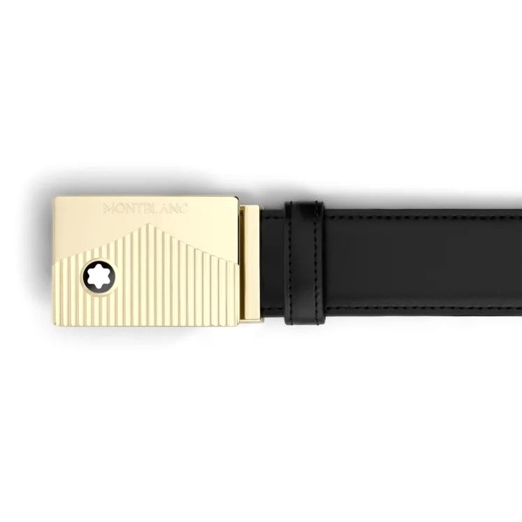 buckle of black Montblanc Meisterstuck 35mm Belt