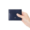 in hand ink blue Montblanc Meisterstûck Card Holder 6cc