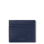 back of ink blue Montblanc Meisterstûck Card Holder 6cc