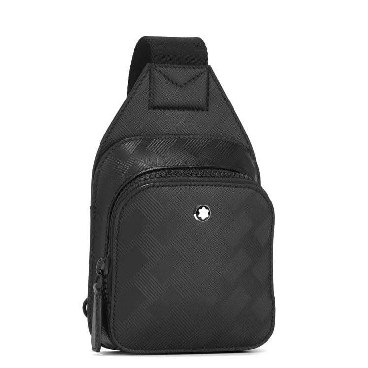 front of black Montblanc Extreme 3.0 Mini Sling Bag