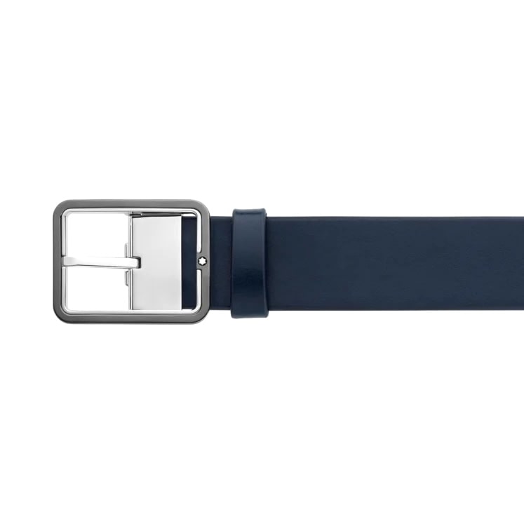 buckle of dark blue/grey Montblanc 35mm Reversible belt