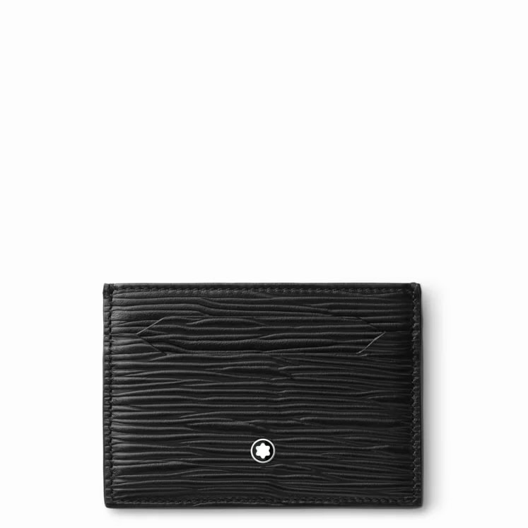 front of black Montblanc 4810 Card Holder 5cc