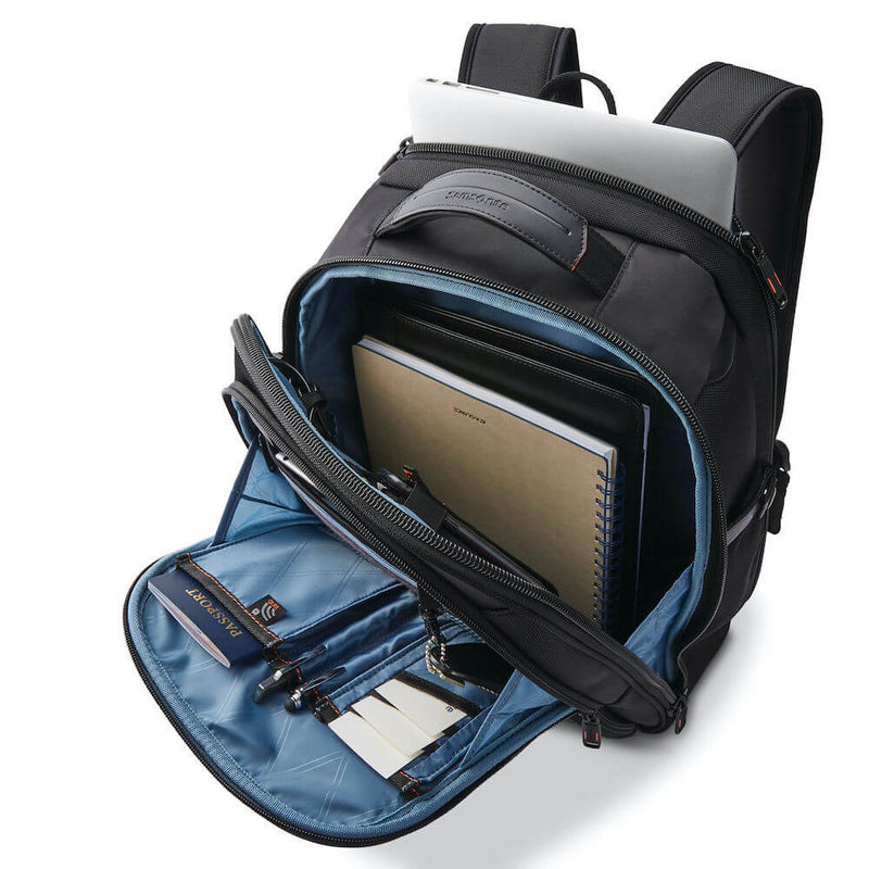 Samsonite Pro Slim Backpack 15.6" in Black inside view