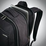 Samsonite Modern Utility Travel Backpack Expandable 17" in Charcoal Heather laptop compartment
