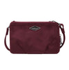 Travelon Anti-Theft Parkview Double Zip Crossbody Clutch in colour Wine - Forero’s Bags and Luggage Vancouver Richmond