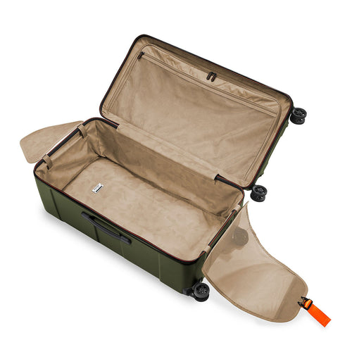 Briggs & Riley Torq Extra Large Trunk in Hunter inside view