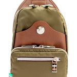 Orobianco Giacomix Sling Bag in colour Kaki - Forero's Bags and Luggage Vancouver Richmond