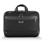 Briggs & Riley @work Large Expandable Brief in Black front view