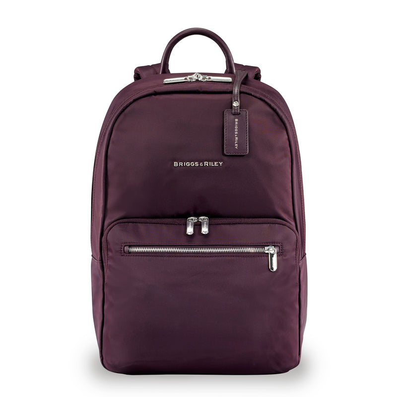 Briggs & Riley Rhapsody Women's Essential Backpack in Plum front view