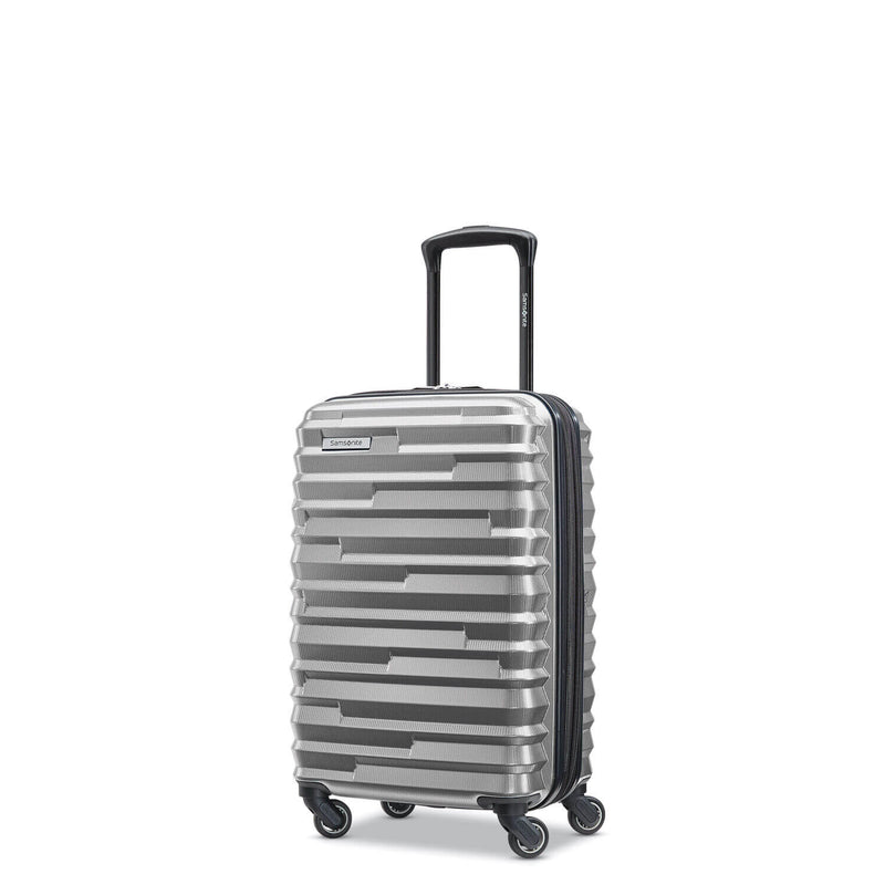 Samsonite Ziplite 4.0 Spinner Carry-On Expandable in Silver Oxide front view