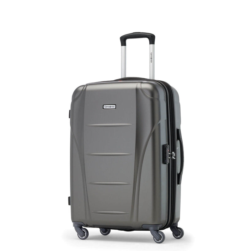 Samsonite Winfield NXT Spinner Medium Expandable in Charcoal front view