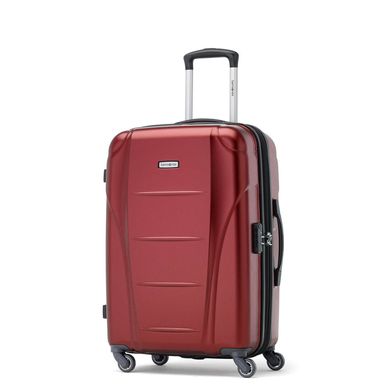 Samsonite Winfield NXT Spinner Medium Expandable in Dark Red front view